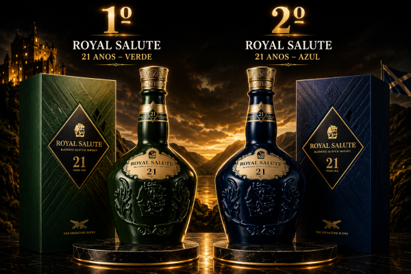 Royal Salute 21 Anos Verde e Azul
